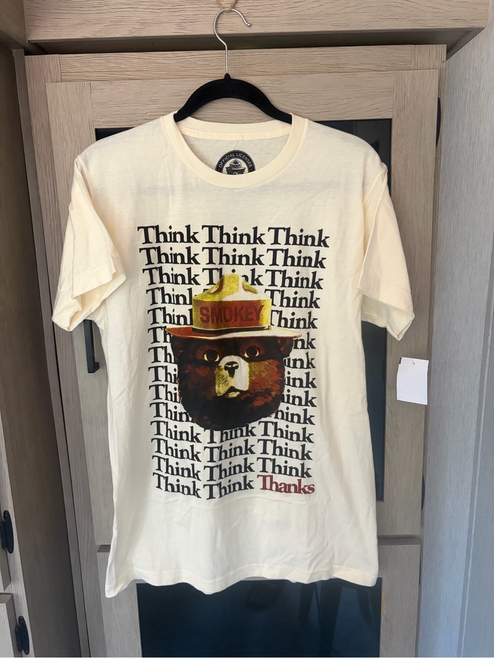 Smokey Bear Graphic Tee - Cream